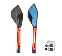 MCBXTH Rearview mirror Motorcycle Rearview Side Mirrors CNC Aluminum Custom 8mm 10mm For Kawasaki Z900 Z1000 Z800 Z750 Z650 Z300 Z250 Z125(Orange)