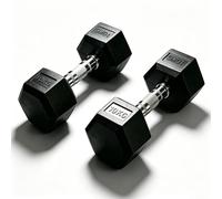 MCC Direct 10KG Adjustable Dumbbells Set Anti-Slip Strength Training Weights in Black MCC Direct Black