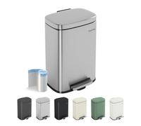 MCC Direct 12L Pedal Bin Compact Kitchen & Bathroom Household Rubbish Office Waste Bin