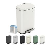 MCC Direct 12L Pedal Bin Compact Kitchen & Bathroom Household Rubbish Office Waste Bin