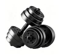 Mcc Direct 2-in-1 Adjustable Dumbbell & Barbell Set with Connecting Rod - Convertible Weight System for Full-Body Strength Training (20kg Pairs)