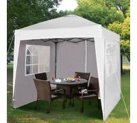 Mcc Direct 2X2 Pop Up White Gazebo With Sides