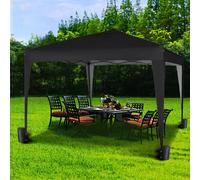 MCC Direct 2X2m Pop up Gazebo Party Tent Marquee with Storage Bag in Black MCC Direct Black