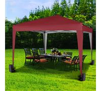 MCC Direct 2X2m Pop up Gazebo Party Tent Marquee with Storage Bag in Red MCC Direct Red