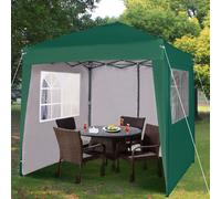 MCC Direct 2X2m Pop up Gazebo with Removable Sides & Storage Bag in Green MCC Direct Green