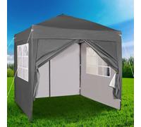 MCC Direct 2X2m Pop up Gazebo with Removable Sides & Storage Bag in Grey MCC Direct Grey