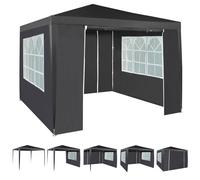 MCC Direct 3x3m Event Gazebo with Removable Sides in Grey MCC Direct Grey