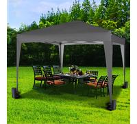 MCC Direct 3x3m Pop up Garden Gazebo Party Tent Marquee with Storage Bag in Grey MCC Direct Grey