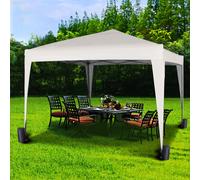 MCC Direct 3x3m Pop up Garden Gazebo Party Tent Marquee with Storage Bag in Off-White MCC Direct Off-White