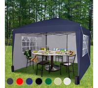 MCC Direct 3x3m Pop up Gazebo with Removable Sides & Storage Bag in Blue MCC Direct Blue