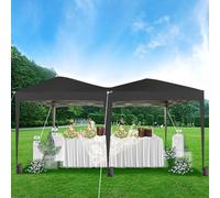 Mcc Direct 3X6 Pop Up Gazebo Marquee No Sides Black