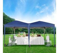 Mcc Direct 3X6 Pop Up Gazebo Marquee No Sides Blue