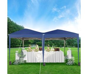 Mcc Direct 3X6 Pop Up Gazebo Marquee No Sides Blue