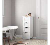 Toby White 4 Drawer Bathroom Storage Unit
