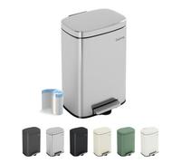 MCC Direct 5L Pedal Bin Compact Kitchen & Bathroom Household Rubbish Office Waste Bin