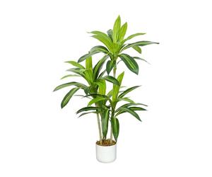 mcc direct Artificial Agave Tree, 100cm Tall Large Decorative Artificial Plant with Plastic Planter and Artificial Moss for House Bedroom Office Garden Store Decoration