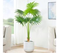MCC Direct Artificial Plant Fan Palm Tree Indoor House Plant 120 Cm