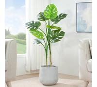 MCC Direct Artificial Plant Monstera Tree Indoor House Plant 110Cm
