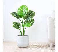 MCC Direct Artificial Plant Monstera Tree Indoor House Plant 80Cm