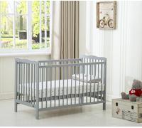 mcc Direct Brooklyn Baby Cot Crib With Water Repellent Mattress (Grey)