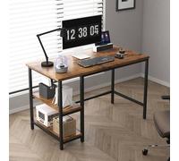 MCC Direct Computer Desk with 2 Adjustable shelves - Chicago 120cm in Brown MCC Direct Brown