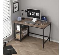 mcc direct Computer Desk, Writing Desk with 2 Shelves on Left or Right, Work Table