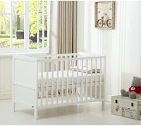 MCC Direct CozyCubs Wooden Cotbed Baby Cot Bed with Mattress - Orlando in White | Size: 1 Pack MCC Direct White 1 Pack