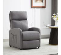 MCC Direct CozyWell Grey Linen Fabric Reclining Arm Chair MCC Direct Grey