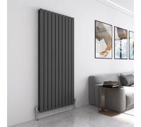 MCC Direct Designer Flat Panel Double Radiator 1800x680mm Anthracite in Grey | Size: 1800x680 MCC Direct Grey 1800x680