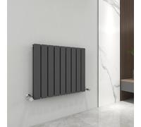 MCC Direct Designer Flat Panel Double Radiator 600x612mm Anthracite in Grey | Size: 600x612 MCC Direct Grey 600x612