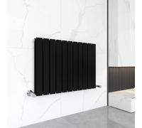 MCC Direct Designer Flat Panel Double Radiator 600x748mm Black | Size: 600x748 MCC Direct Black 600x748