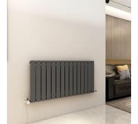 MCC Direct Designer Flat Panel Single column Radiator Anthracite 600 x 1020 mm in Grey | Size: 600x1020 MCC Direct Grey 600x1020