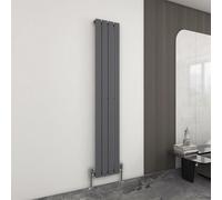 MCC Direct Designer Flat Panel Single Radiator 1800x272 Anthracite in Grey MCC Direct Grey 1800x272