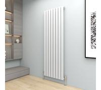 MCC Direct Designer Flat Panel Single Radiator 1800x544mm White | Size: 1800x544 MCC Direct White 1800x544