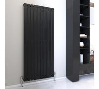 MCC Direct Designer Flat Panel Single Radiator 1800x680mm Black | Size: 1800x680 MCC Direct Black 1800x680