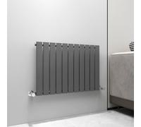 MCC Direct Designer Flat Panel Single Radiator 600x748mm Anthracite in Grey | Size: 600x748 MCC Direct Grey 600x748