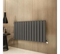 MCC Direct Designer Flat Panel Single Radiator 600x884mm Anthracite in Grey | Size: 600x884 MCC Direct Grey 600x884
