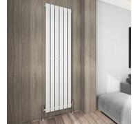 MCC Direct Designer Flat Panel Vertical Single Panel Radiator in White | Size: 1800x408 MCC Direct White 1800x408