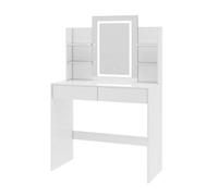 Mcc Direct Dressing Table Adjustable Led Mirror Vanity Table Make Up Desk Texas