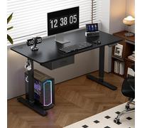 MCC Direct Electric Desk Height Adjustable Standing/Sitting Computer Desk 160cm in Black | Size: 160 cm x 70 cm MCC Direct Black 160 cm x 70 cm