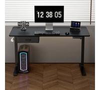 MCC Direct Electric Standing Desk Sit Stand Desk Height Adjustable Home Office Desk 120 Cm Width Black