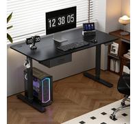 MCC Direct Electric Standing Desk Sit Stand Desk Height Adjustable Home Or Office Desk 100 Cm Width Black