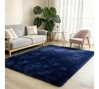 CozyLiving Ultra-Soft Fluffy Shag Rug - Luxury High-Pile Floor Carpet for Living Room, Bedroom & Nursery - Non-Shedding & Cozy (Blue, 160 x 230 cm)