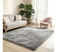 Ultra-Soft Fluffy Shag Rug - Luxury High-Pile Floor Carpet for Living Room, Bedroom & Nursery - Non-Shedding & Cozy (Light Grey, 120 x 160 cm)