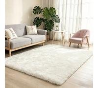 CozyLiving Ultra-Soft Fluffy Shag Rug - Luxury High-Pile Floor Carpet for Living Room, Bedroom & Nursery - Non-Shedding & Cozy (Cream, 60 x 110 cm)