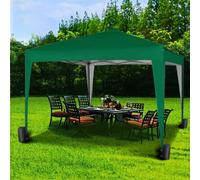 Green Pop Up Outdoor Gazebo 3 x 3m - MCC - Wilko