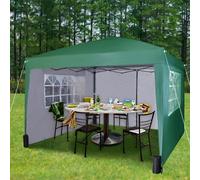 MCC Direct 3x3m Pop up Gazebo with Removable Sides & Storage Bag in Green MCC Direct Green