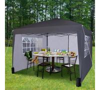 Mcc Direct Gazebo 3X3 Pop Up With Sides Grey