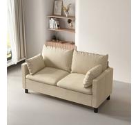 MCC Direct CozyWell Large Sofa Plush Padded Settee - Laura in Beige | Size: 1 Pack MCC Direct Beige 1 Pack