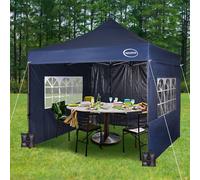 MCC Direct Maximus 3 x 3m Heavy Duty Pop up Gazebo With Removable Sides in Blue MCC Direct Blue 3m
